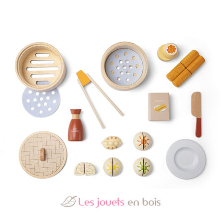 Juego de Dim Sum de madera NCT10614 New Classic Toys 5