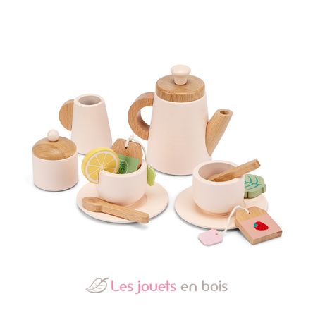 Juego de té de madera con bandeja NCT10623 New Classic Toys 2