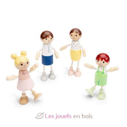 Muñecas de madera en miniatura NCT10741 New Classic Toys 3