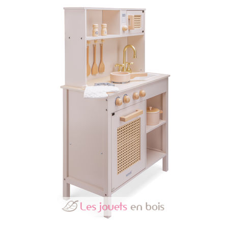 Cocina de madera y ratán rosa NCT11046 New Classic Toys 4
