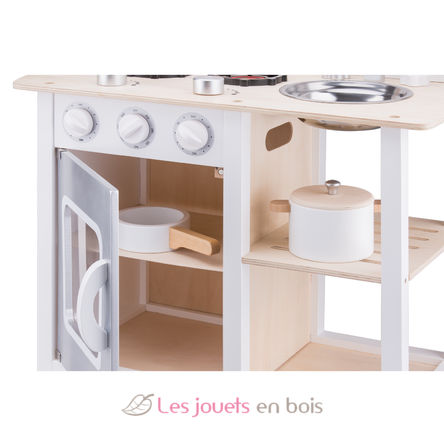 Cocina de madera blanca y gris NCT11053 New Classic Toys 3