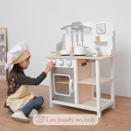 Cocina de madera blanca y gris NCT11053 New Classic Toys 4