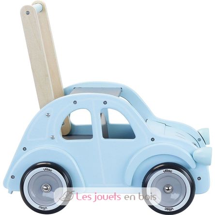 Carrito andador Citroën 2CV de madera azul V1132 Vilac 2