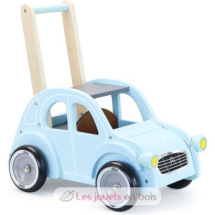 Carrito andador Citroën 2CV de madera azul V1132 Vilac 1