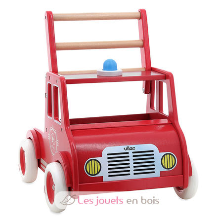 Andador de madera camión de bomberos V1135 Vilac 2