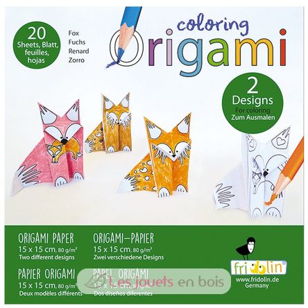 Coloring Origami - Zorro FR-11382 Fridolin 1