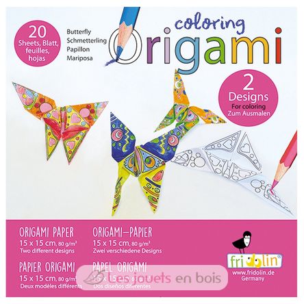 Coloring Origami - Mariposa FR-11384 Fridolin 1