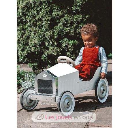 Coche de pedales de metal color marfil V1150W Vilac 18