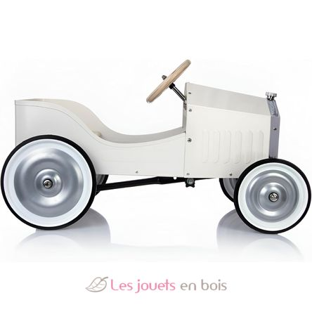 Coche de pedales de metal color marfil V1150W Vilac 12