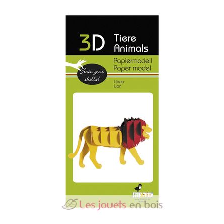 Modelo 3D de papel león FRI-11620 Fridolin 2