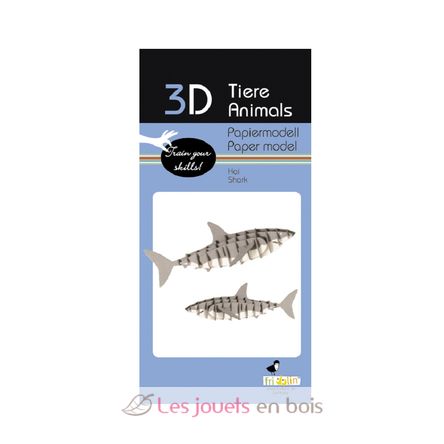 Modelo 3D de papel tiburón FR-11633 Fridolin 3