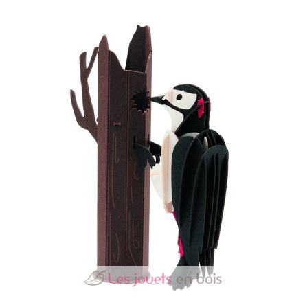 Modelo 3D de papel pájaro carpintero FRI-11687 Fridolin 1