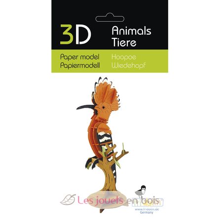 Modelo 3D de papel Abubilla FR-11720 Fridolin 2