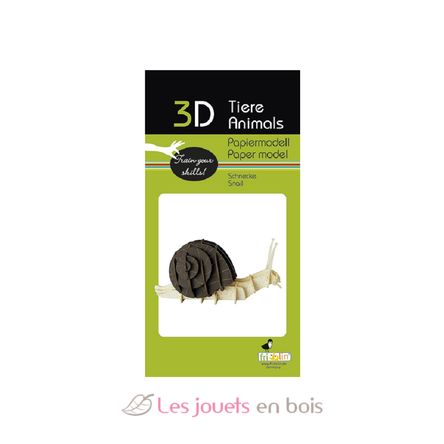 Modelo 3D de papel Caracol FR-11722 Fridolin 2