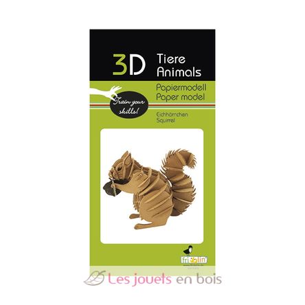 Modelo 3D de papel ardilla FRI-11723 Fridolin 2