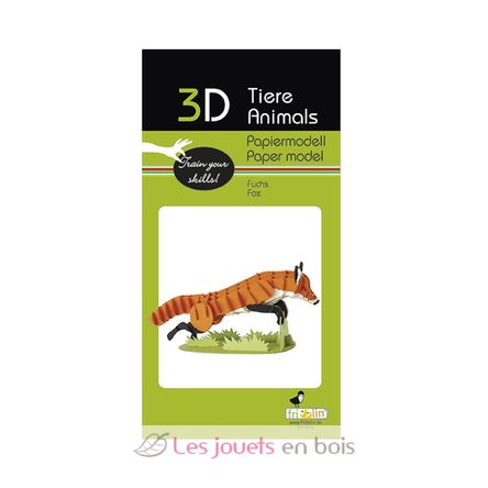 Modelo 3D de papel zorro FRI-11724 Fridolin 2