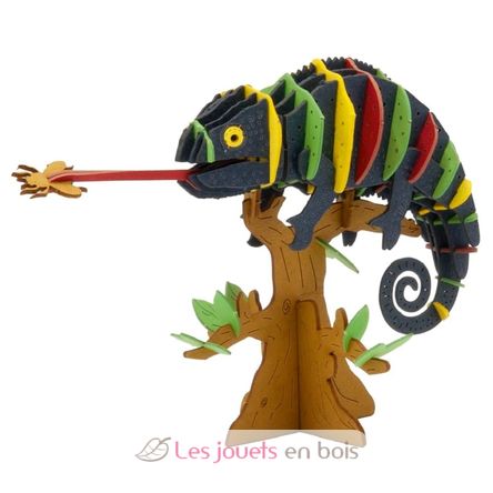 Modelo 3D de papel camaleón colorido FR-11738 Fridolin 1