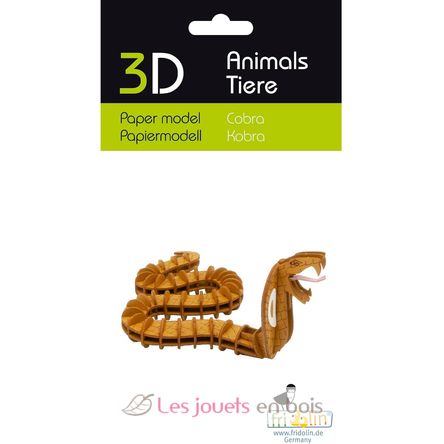 Modelo 3D de papel cobra serpiente FR-11742 Fridolin 2