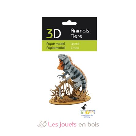 Modelo 3D de papel Lagarto FR-11744 Fridolin 2