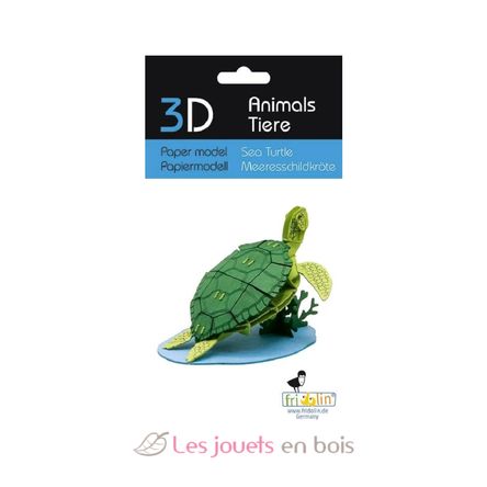 Modelo 3D de papel tortuga marina FR-11745 Fridolin 2