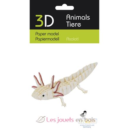 Modelo 3D de papel Axolotl FR-11755 Fridolin 2