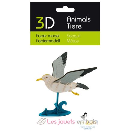 Modelo 3D de papel gaviota FRI-11763 Fridolin 3