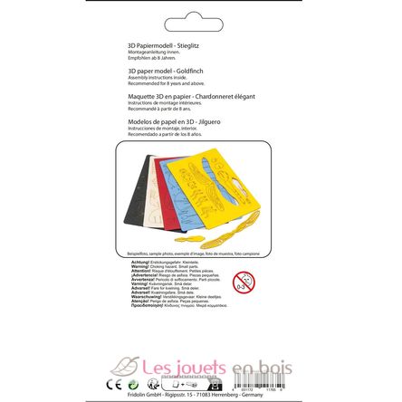 Modelo 3D de papel Jilguero FRI-11765 Fridolin 4