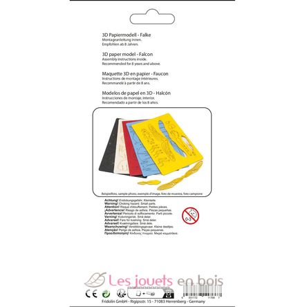 Modelo 3D de papel halcón FRI-11766 Fridolin 4