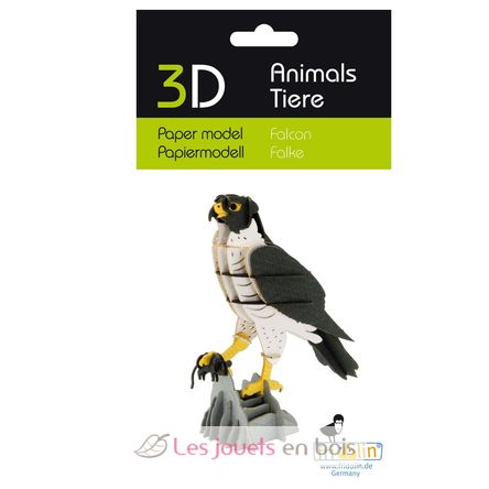 Modelo 3D de papel halcón FRI-11766 Fridolin 3