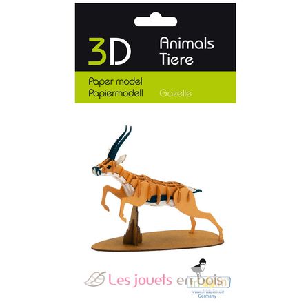 Modelo 3D de papel gacela FRI-11769 Fridolin 3