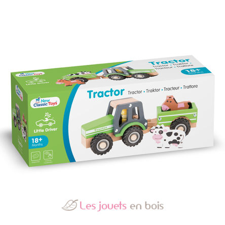 Tractor con remolque y animales NCT11941 New Classic Toys 5