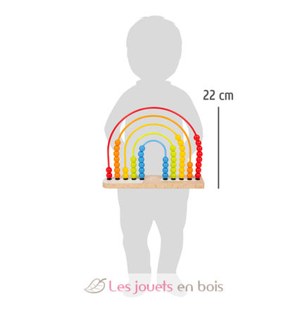 Circuito de motricidad y Ábaco Arcoíris LE11965 Small foot company 5