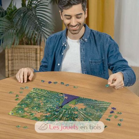 Puzzle Pavo real 500 pzs RAV12001332 Ravensburger 4
