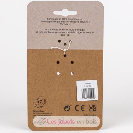Sonajero de madera Marcel el oso EG120804 Egmont Toys 6