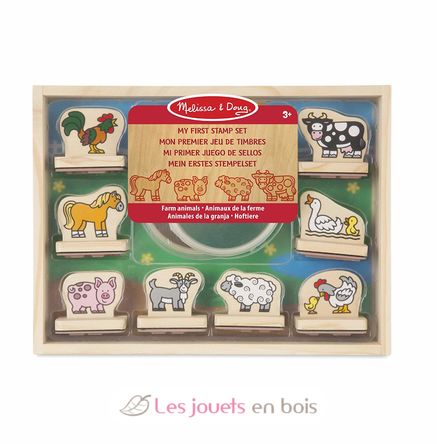 Mis primeros sellos Animales de granja MD12390 Melissa & Doug 1