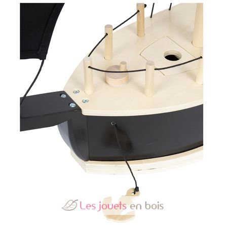 Barco pirata negro LE12411 Plan Toys 10