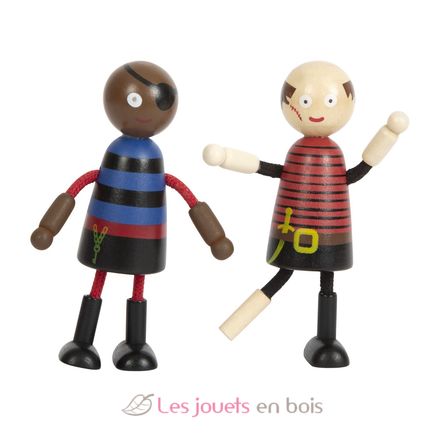 Muñecos flexibles de piratas LE12412 Small Foot company 5