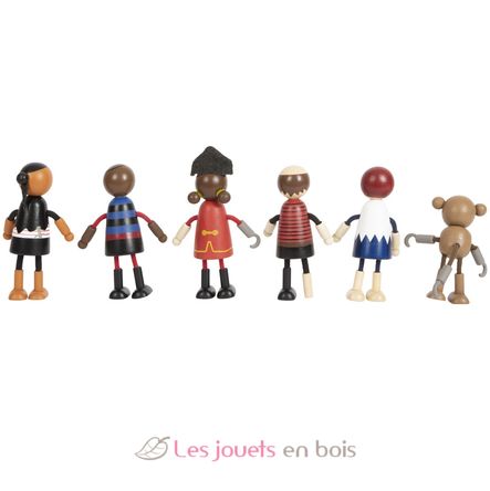 Muñecos flexibles de piratas LE12412 Small Foot company 6