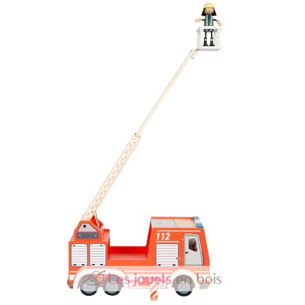 Camión de bomberos rojo LE12657 Small Foot company 3