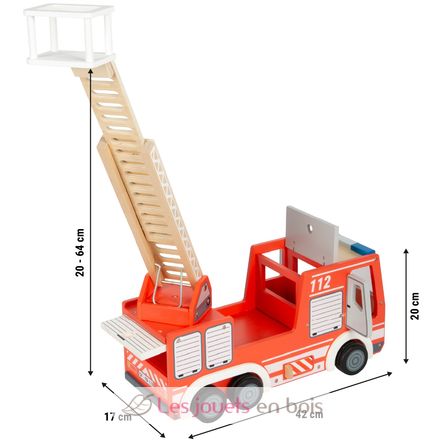 Camión de bomberos rojo LE12657 Small Foot company 4
