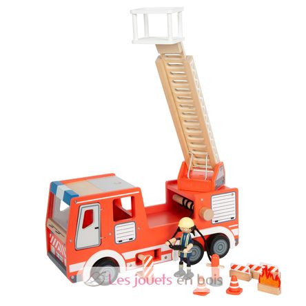 Camión de bomberos rojo LE12657 Small Foot company 1
