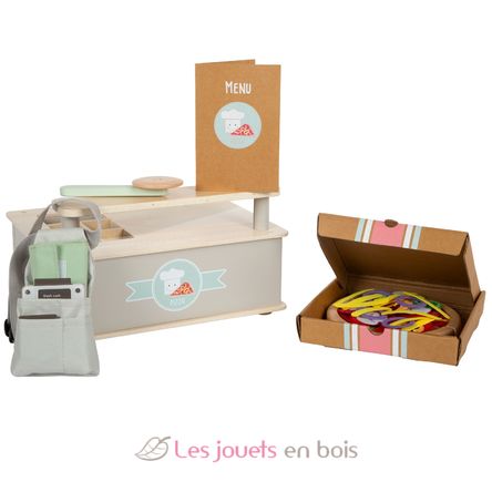 Set de pizzería de madera LE12696 Small Foot company 3