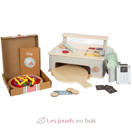 Set de pizzería de madera LE12696 Small Foot company 1