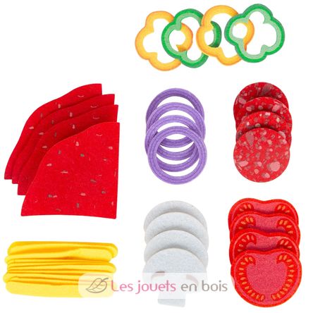 Set de pizzería de madera LE12696 Small Foot company 5