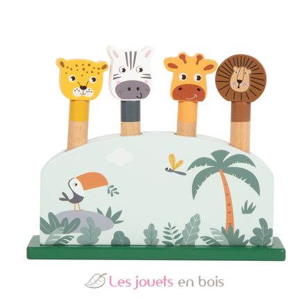 Juguete pop-up animales Safari LE12758 Small Foot company 1