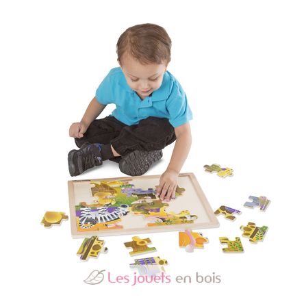 Puzzle de las llanuras africanas MD12937 Melissa & Doug 2