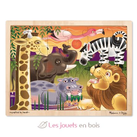 Puzzle de las llanuras africanas MD12937 Melissa & Doug 1