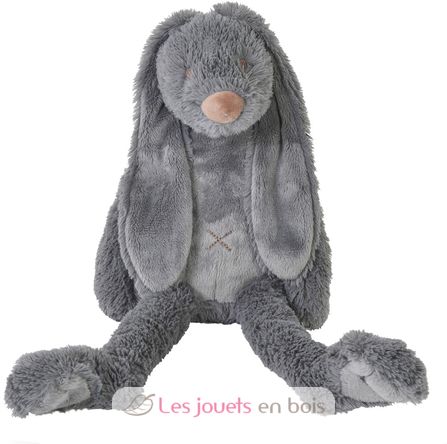 Peluche Lapin Richie gris 38 cm HH132380 Happy Horse 1