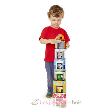 Edificios y vehículos que deben clasificarse y apilarse MD13576 Melissa & Doug 3