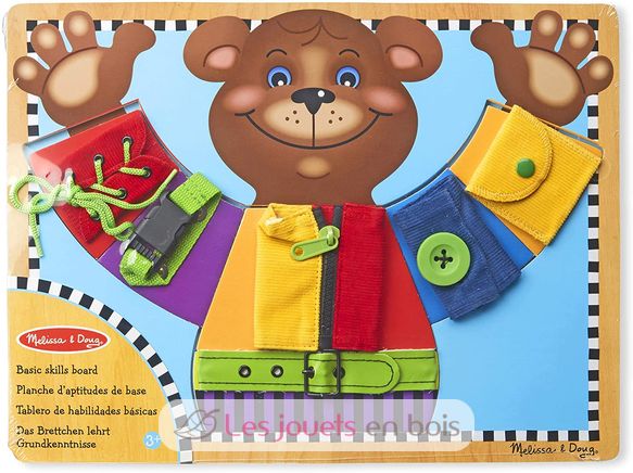 Aprendizaje, abotonamiento, cordón, cierre M&D13784-4031 Melissa & Doug 1